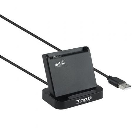 Leitor de cartões de identificação TooQ TQR-220B/ USB 2.0/ Preto