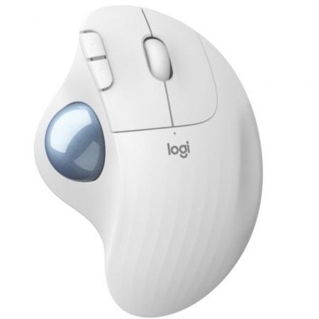 Logitech ERGO M575 Bluetooth Wireless Trackball Rato/ Até 2000 DPI/ Off White