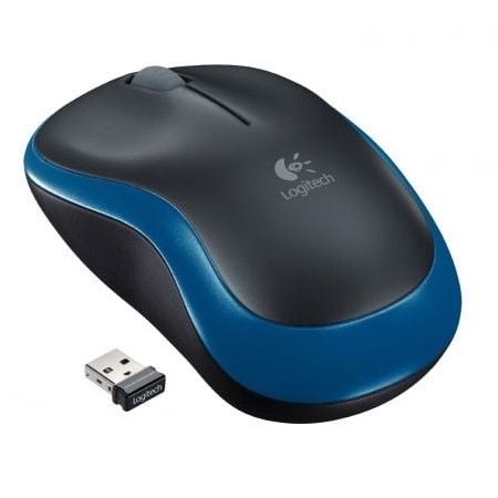 Logitech Wireless Rato M185/ Até 1000 DPI/ Azul