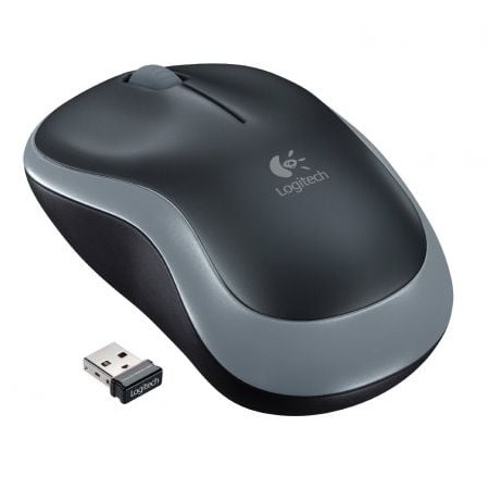 Logitech Wireless Rato M185/ Até 1000 DPI/ Cinza