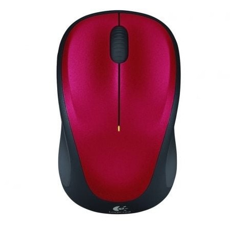 Logitech Wireless Rato M235/ Até 1000 DPI/ Vermelho