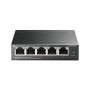 Switch TP-LINK TL-SF1005LP Não gerenciado Fast Ethernet (10/100) Power over Ethernet (PoE) Preto