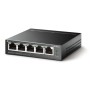 Switch TP-LINK TL-SF1005LP Não gerenciado Fast Ethernet (10/100) Power over Ethernet (PoE) Preto