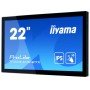 Monitor touchscreen iiyama ProLite TF2234MC-B7X 54,6 cm (21,5") 1920 x 1080 pixels Multitoque Multiusuário Preto