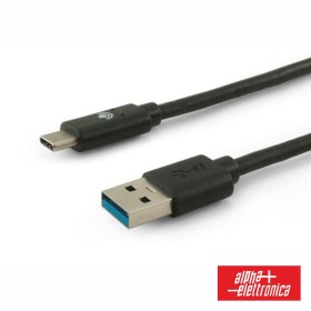 Cabo Usb-A 3.0 Macho / Usb-C 1M Preto Alpha Cabo Usb-A 3.0 Macho / Usb-C 1M Preto Alpha