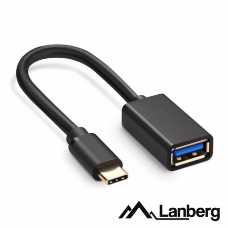 Adaptador Usb-C 3.0 Macho / Usb-A Fêmea 15Cm Lanberg