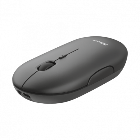 Mouse Trust Puck RF ambidestro sem fio + Bluetooth óptico 1600 DPI