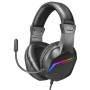 Fones de ouvido para jogos com microfone Mars Gaming MH122/ Jack 3.5/ Preto