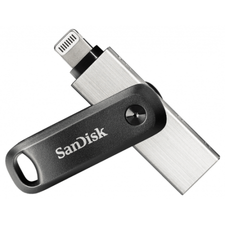 Unidade flash USB SanDisk iXpand 64 GB USB tipo A / Lightning 3.2 Gen 2 (3.1 Gen 2) Preto, Prata