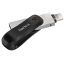 Unidade flash USB SanDisk iXpand 64 GB USB tipo A / Lightning 3.2 Gen 2 (3.1 Gen 2) Preto, Prata