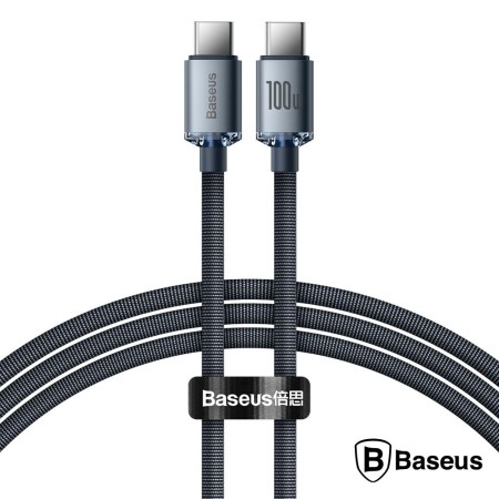 Cabo Usb-C Macho / Usb-C Macho Crystal Shine 1.2M Baseus