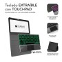 Capa SUBBLIM com Teclado Retroiluminado KEYTAB Pro BL BT Touchpad Ipad Pro 11 2020 Preto