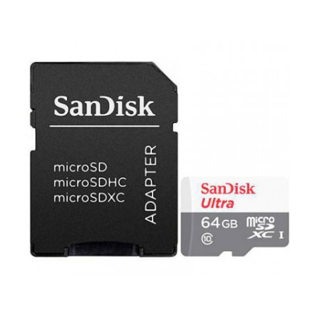 Memória Flash SanDisk 64GB Ultra microSDXC Classe 10