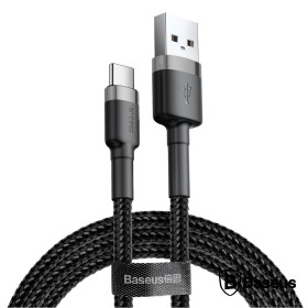 Cabo Usb-C 2.0 Macho /  Usb-C 3A 2M Cinza Baseus Cabo Usb-C 2.0 Macho /  Usb-C 3A 2M Cinza Baseus