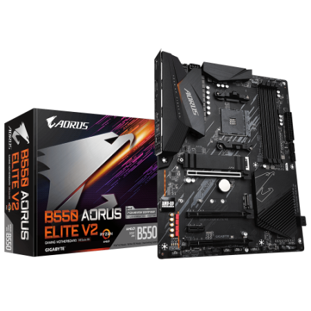 Placa-mãe Gigabyte B550 AORUS ELITE V2 AMD B550 Soquete AM4 ATX