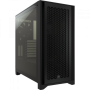 CAIXA MID-TOWER CORSAIR CRYSTAL 4000D AIRFLOW VIDRO TEMPERADO PRETO CC-9011200-WW