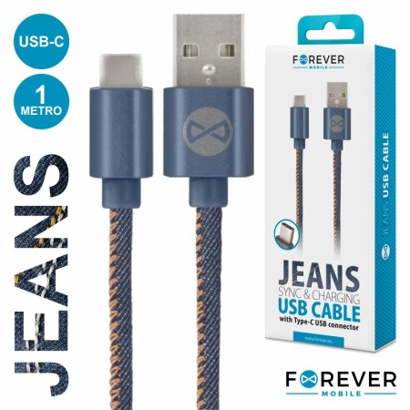 Cabo Usb-A 2.0 Macho / Usb-C Ganga 1M Forever