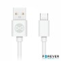 Cabo Usb-A 2.0 3A Macho / Usb-C Branco 1M Forever