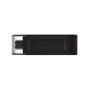 Kingston Technology DataTraveler 70 Unidade flash USB 64 GB USB Type-C 3.2 Gen 1 (3.1 Gen 1) Preto