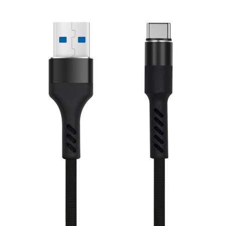 Cabo Usb-A 2.0 2A Macho / Usb-C Preto 1M