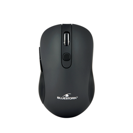 MOUSE SEM FIO BLUESTORK - 2,4 GHZ - 6 BOTÕES - CINZA METÁLICO (M-WL-OFF60-BLACK)