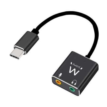 Cabo adaptador de áudio USB tipo C/conector Ewent