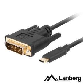 Cabo Usb-C 3.2 Macho / Dvi-D Macho 3M Lanberg Cabo Usb-C 3.2 Macho / Dvi-D Macho 3M Lanberg