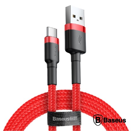 Cabo Usb-C 2.0 Macho /  Usb-C 3A 1M Vermelho Baseus