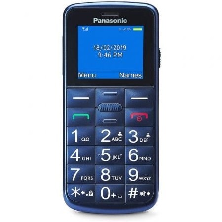 Telemóvel Panasonic KX-TU110EXC para idosos/azul