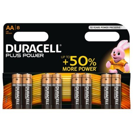Bateria Alcalina Duracell Plus Power AA LR6 Blister*8