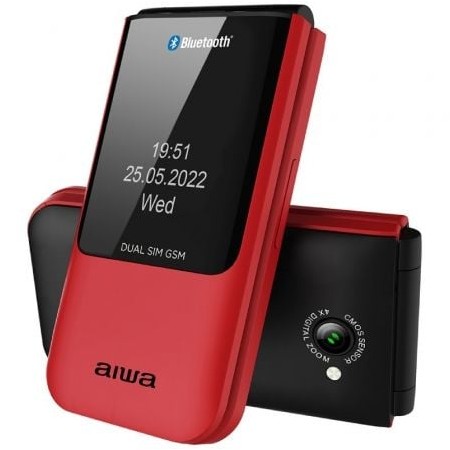 Telemóvel Aiwa FP-24RD para Idosos/Vermelho