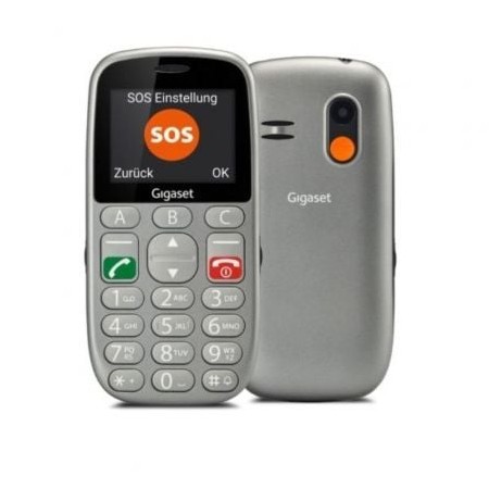 Telefone celular Gigaset GL390 para idosos/cinza