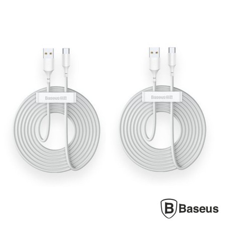 Conjunto 2 Cabos Usb-A / Usb-C Macho Pd 1.5M Baseus