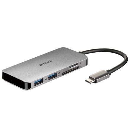 D-Link DUB-M610 USB-C 6 em 1 HDMI/CardRead Hub