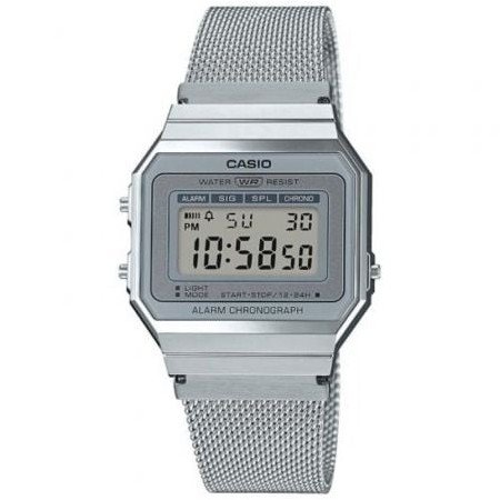 Relógio digital icônico vintage Casio A700WEM-7AEF/ 37 mm/ prata