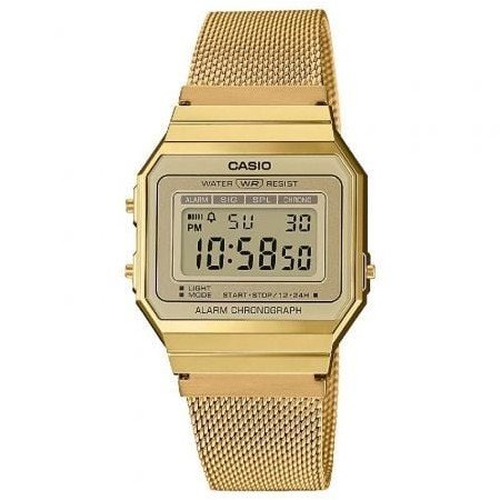 Relógio digital icônico vintage Casio A700WEMG-9AEF/ 37 mm/ ouro