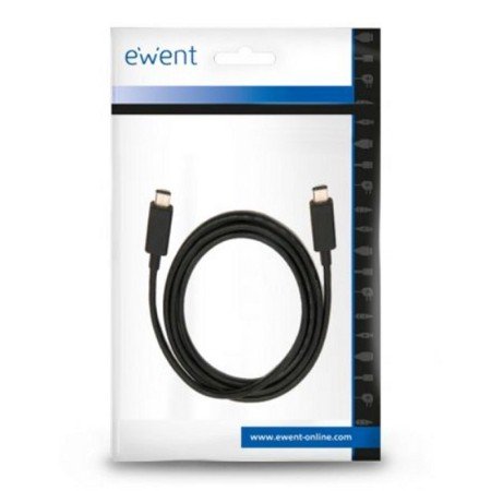 Cabo USB-C Ewent CARGA RÁPIDA 100 W 20 Gbps 4 K 1 m