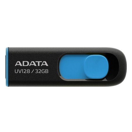 Caneta Usb ADATA UV128 32GB USB 3.2 Preto/Azul