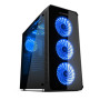 Gabinete Nox Mid-Tower E-ATX HUMMER TGX RGB Cristal T