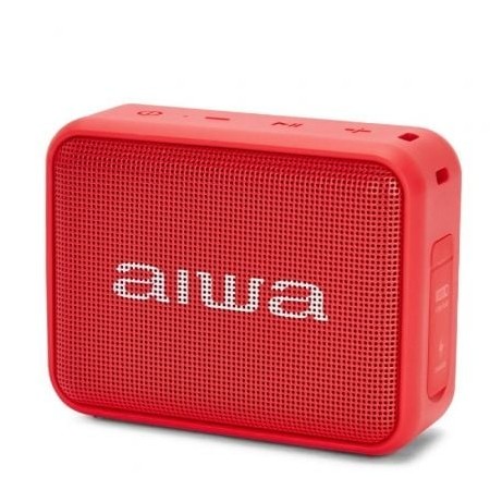 Altifalante com Bluetooth Aiwa BS-200RD/ 6W/ 1.0/ Vermelho