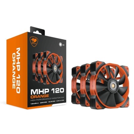 Ventilador Cougar Mhp 120 Orange Pack 3