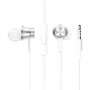 Fones de ouvido intra-auriculares básicos Xiaomi Mi In Ear/com microfone/Jack 3.5/Prata