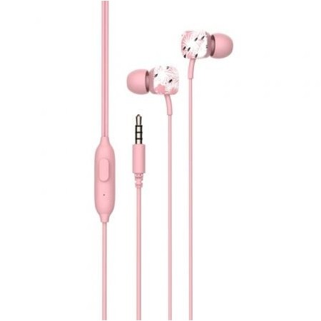 Fones de ouvido intra-auriculares SPC Hype/com microfone/Jack 3.5/Rosa