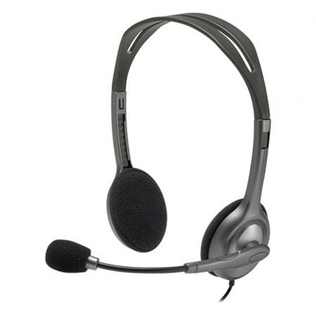 Fones de ouvido Logitech H111/ com microfone/ Jack 3.5/ Preto