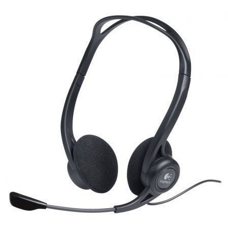 Fones de ouvido Logitech Headset PC 960/ com microfone/ USB/ preto