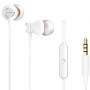 Fones de ouvido intra-auriculares Aiwa ESTM-50WT/com microfone/conector 3.5/branco