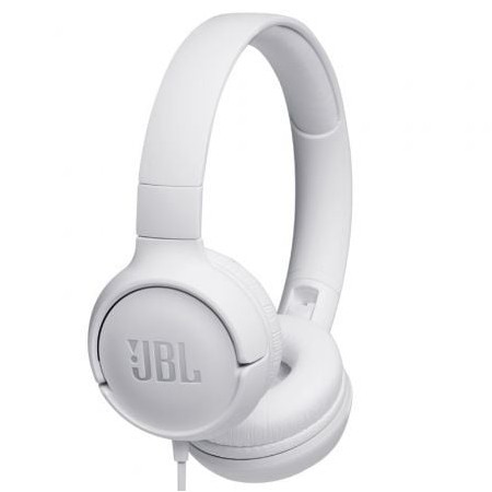 Fones de ouvido JBL Tune 500/ com microfone/ Jack 3.5/ Branco