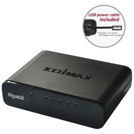Comutador Edimax ES-5500G V3 5xGB Mini USB