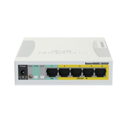 Switch MikroTik CSS106-1G-4P-1S RB260GSP 5xGB 1xSF