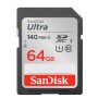 Cartão de memória SDXC SanDisk Ultra 64GB 120MB/s